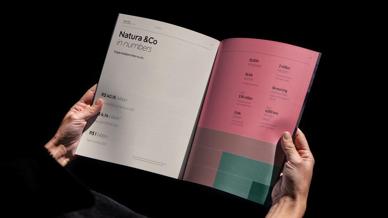 Natura &Co - Annual Report - Graphic Design - Data Visualization - Graph